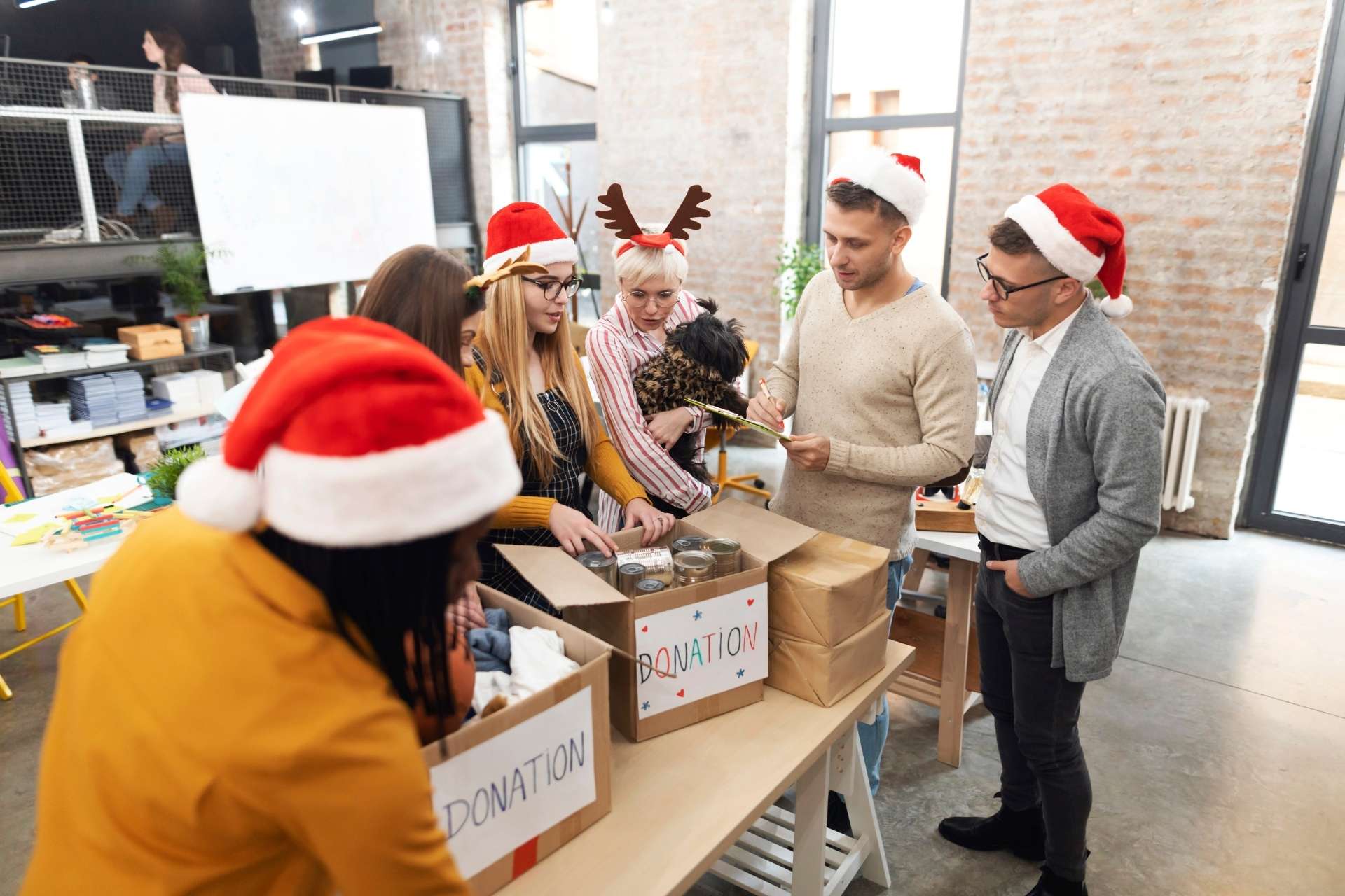 Christmas charity challenge of team building